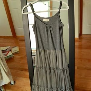 Gray midi dress